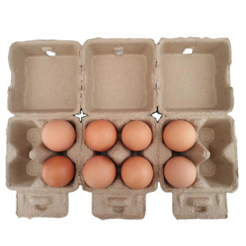 Disposable waterproof Pulp egg tray chicken egg cartons 4x3 cells